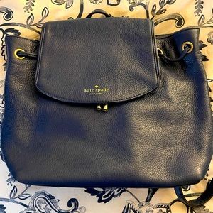Kate Spade Navy Blue Mini Backpack Purse